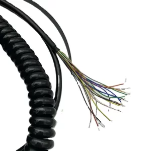 Original CNC 3M Spring Spiral Cable Coiled Cable